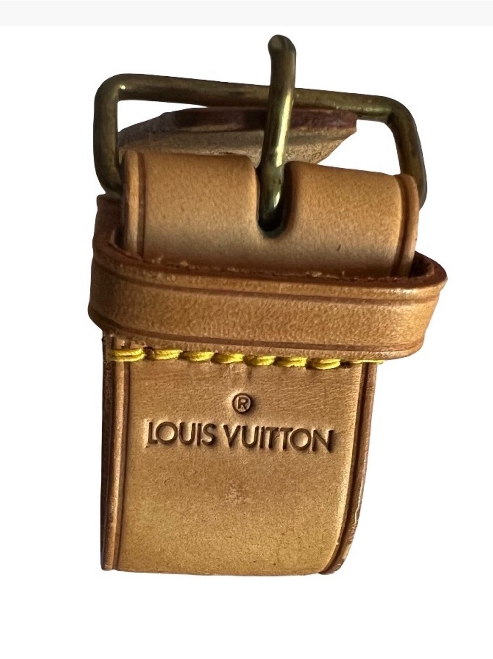 Louis Vuitton Unisex Vachetta Leather Poignet Cuff Strap Loop- Tan!